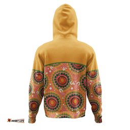 australia aboriginal custom hoodie - abstract seamless pattern with aboriginal inspired hoodie