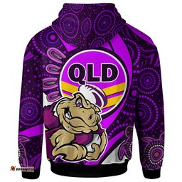 cane toads hoodie - queensland qld quotes with cane toad states of origins aboriginal inspired hoodie