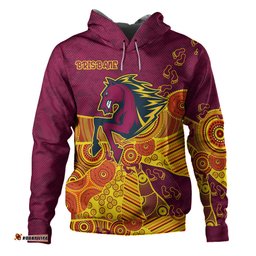 brisbane broncos hoodie - custom indigenous broncos footprints hoodie