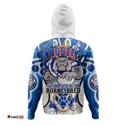 canterbury-bankstown bulldogs custom hoodie - go mighty berries personalized name and number indigenous hoodie