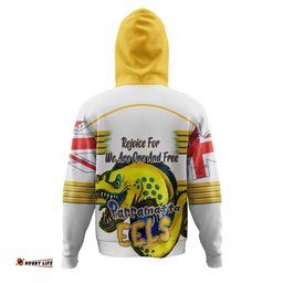 parramatta eels hoodie - happy australia day we are one and free v2