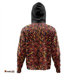 australia aboriginal hoodie - aboriginal bush leaves seamless texture hoodie