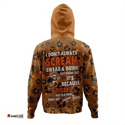 wests tigers hoodie - scream with tropical patterns