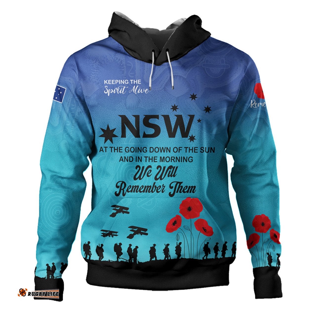 australia cockroach anzac custom hoodie - keeping the spirit alive hoodie
