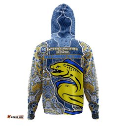 parramatta eels grand final custom hoodie - custom parramatta eels with contemporary style of aboriginal painting hoodie