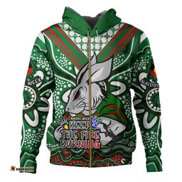 south sydney rabbitohs hoodie aboriginal inspired naidoc week custom for die hard fan supporters