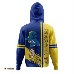 parramatta eels sport hoodie - parramatta eels mascot quater style