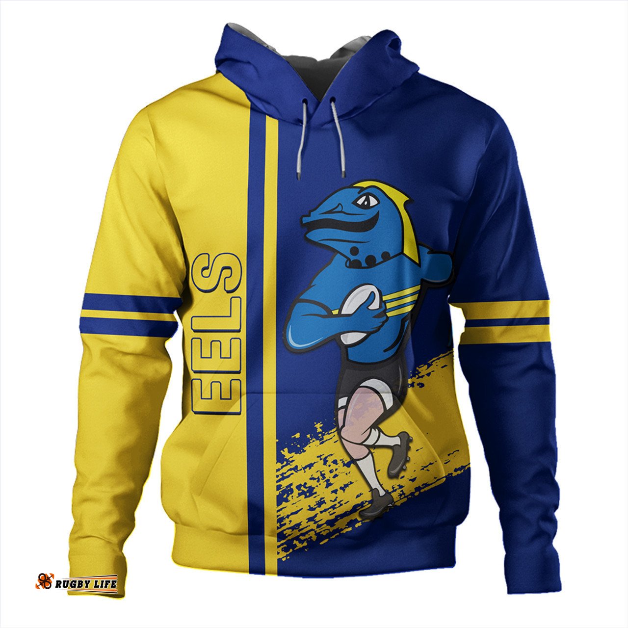 parramatta eels sport hoodie - parramatta eels mascot quater style