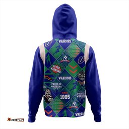 new zealand warriors sport hoodie - argyle patterns style tough fan rugby for life