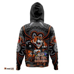 wests tigers hoodie aboriginal inspired naidoc week custom for die hard fan supporters