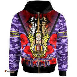melbourne storm hoodie - custom remembrance day pause to remember hoodie