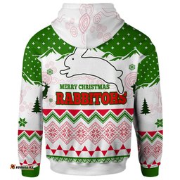 south sydney rabbitohs hoodie - custom merry christmas south sydney rabbitohs aboriginal inspired culture hoodie
