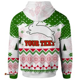 south sydney rabbitohs hoodie - custom merry christmas south sydney rabbitohs aboriginal inspired culture hoodie