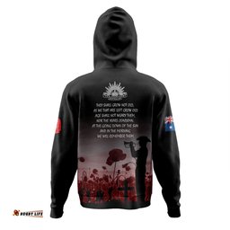 australia anzac day hoodie - lest we forget red hoodie