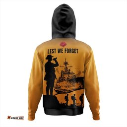 australia hoodie lest we forget navy anzac