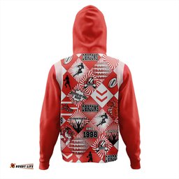 st. george illawarra dragons hoodie - argyle patterns style tough fan for life