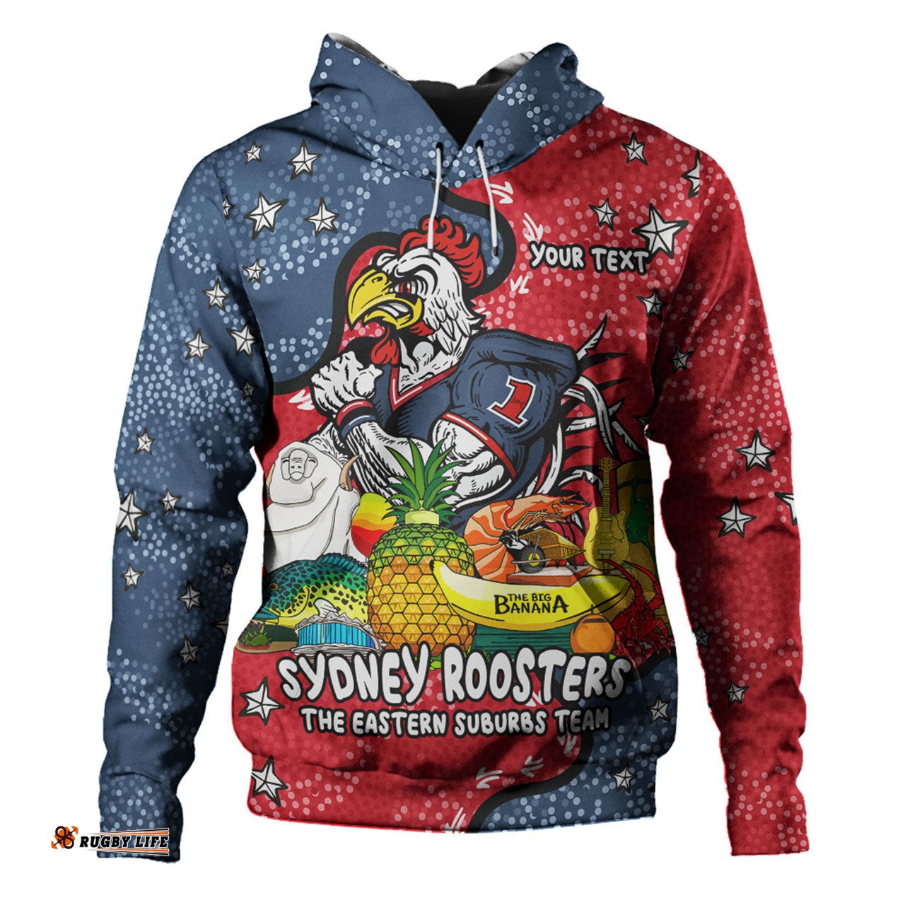 sydney roosters custom hoodie - australian big things hoodie