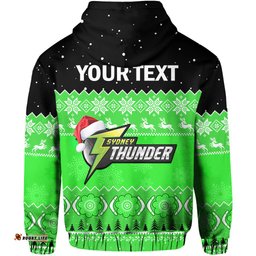 custom personalised thunder cricket hoodie aboriginal merry christmas
