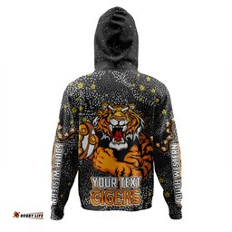 wests tigers custom hoodie - team with dot and star patterns for tough fan hoodie