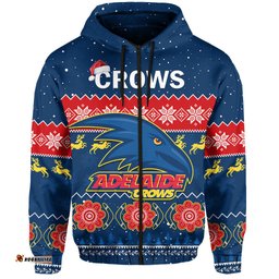 adelaide football hoodie crows indigenous merry christmas