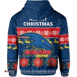 adelaide football hoodie crows indigenous merry christmas