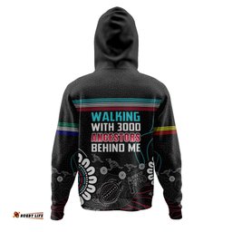 australia aboriginal hoodie - walking with 3000 ancestors behind me black hoodie