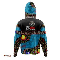 australia hoodie custom naidoc week culture art with river and tortoise aboriginal