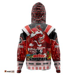 st. george illawarra dragons christmas custom hoodie - dragons santa aussie big things hoodie