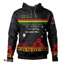 penrith panthers anzac custom hoodie - keeping the spirit alive hoodie
