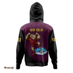 queensland maroons hoodie custom state of origin 2024 go mighty qld maroons for die hard fan supporters