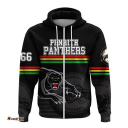 custom personalised penrith panthers retro 1966 hoodie black