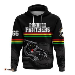 custom personalised penrith panthers retro 1966 hoodie black