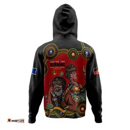 australia hoodie indigenous culture naidoc week keep the fire burning! blak, loud & proud