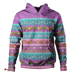 australia christmas custom hoodie - aussie christmas flamingo summer vibes purple hoodie