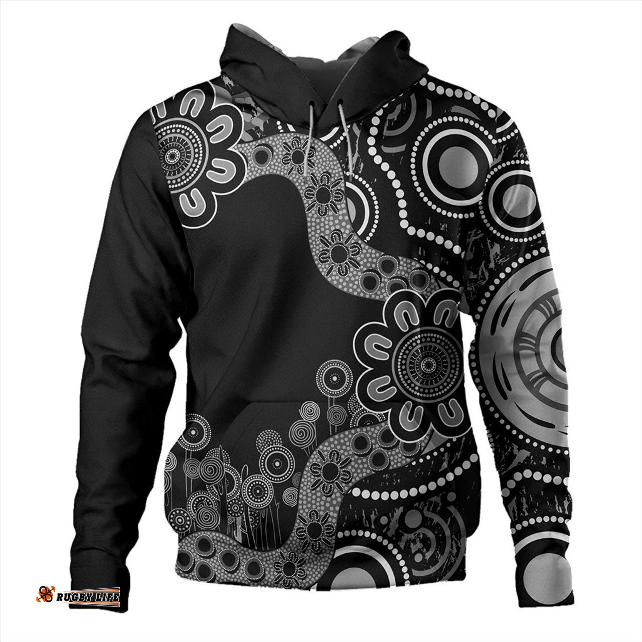 australia hoodie aboriginal indigenous dot painting