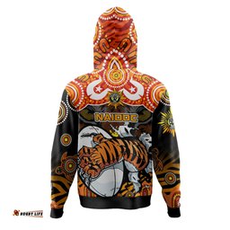 wests tigers custom hoodie - naidoc week and torres strait island with aboriginal inspired hoodie