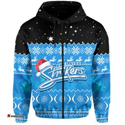 custom personalised adelaide strikers cricket hoodie aboriginal merry christmas