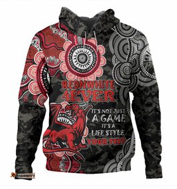 st. george illawarra dragons custom hoodie - red white forever hoodie