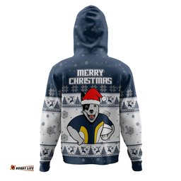 north queensland cowboys christmas custom hoodie - special ugly christmas hoodie