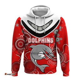 custom personalised dolphins rugby aboriginal boomerang polo shirt hoodie