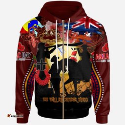 australia anzac day brown hoodie custom the indigenous culture commemorative hoodie