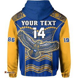custom text and number eagles football hoodie west coast 1986 aboriginal sporty style