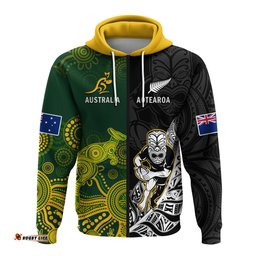 australia rugby mix aotearoa rugby hoodie wallabies all black special version