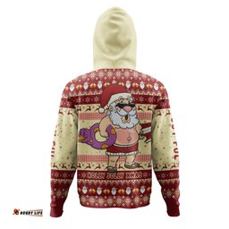 australia christmas custom hoodie - aussie christmas santa summer vibes hoodie