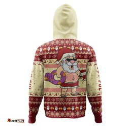 australia christmas custom hoodie - aussie christmas santa summer vibes hoodie
