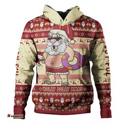 australia christmas custom hoodie - aussie christmas santa summer vibes hoodie