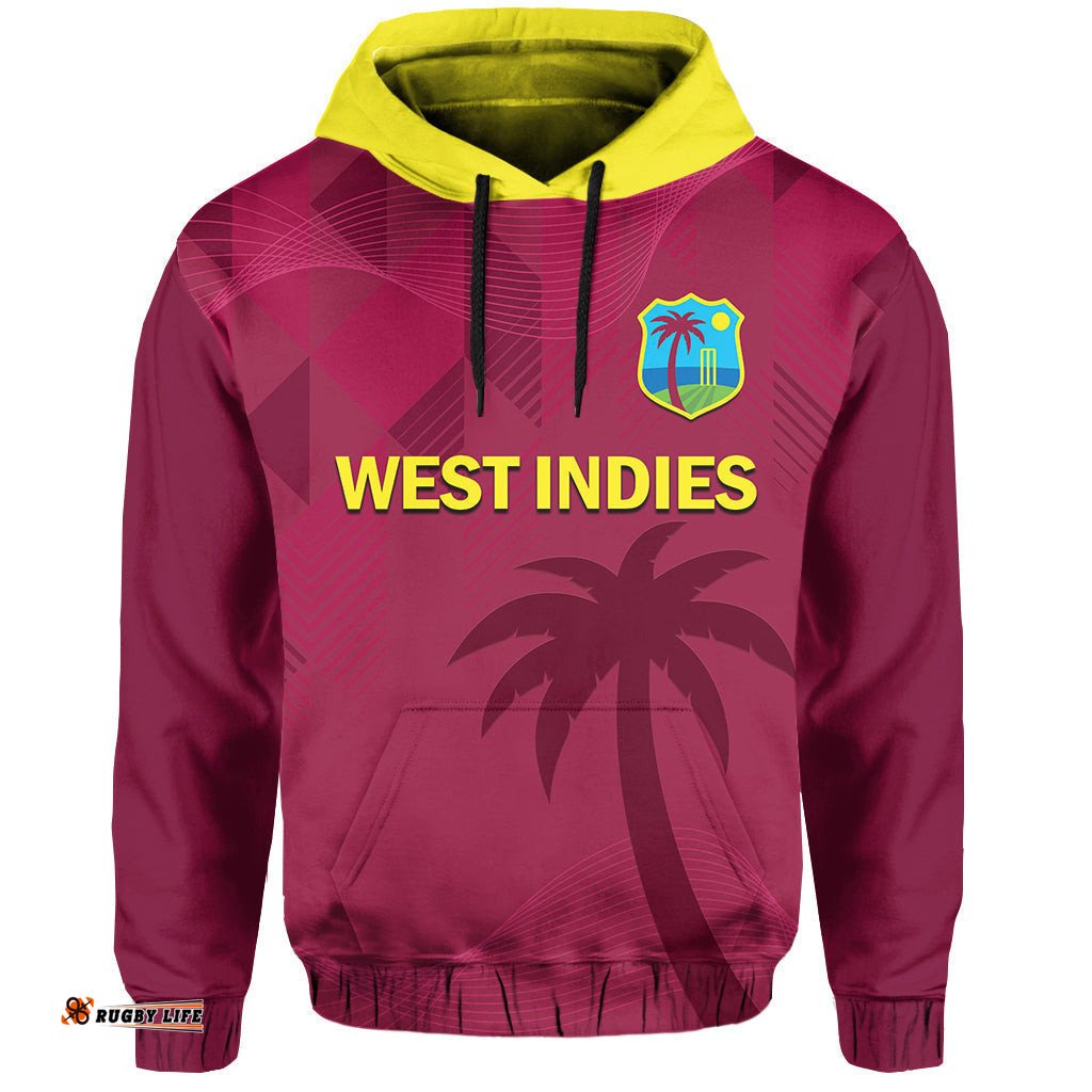 custom text and number west indies cricket hoodie windies odi style