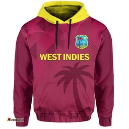custom text and number west indies cricket hoodie windies odi style
