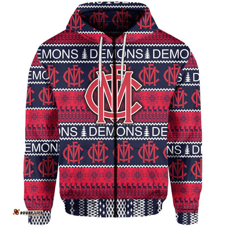 australian football league christmas demons sweatshirt