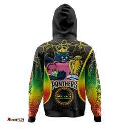 penrith panthers custom gradient hoodie - angry penrith panthers penny power personalised name and number hoodie